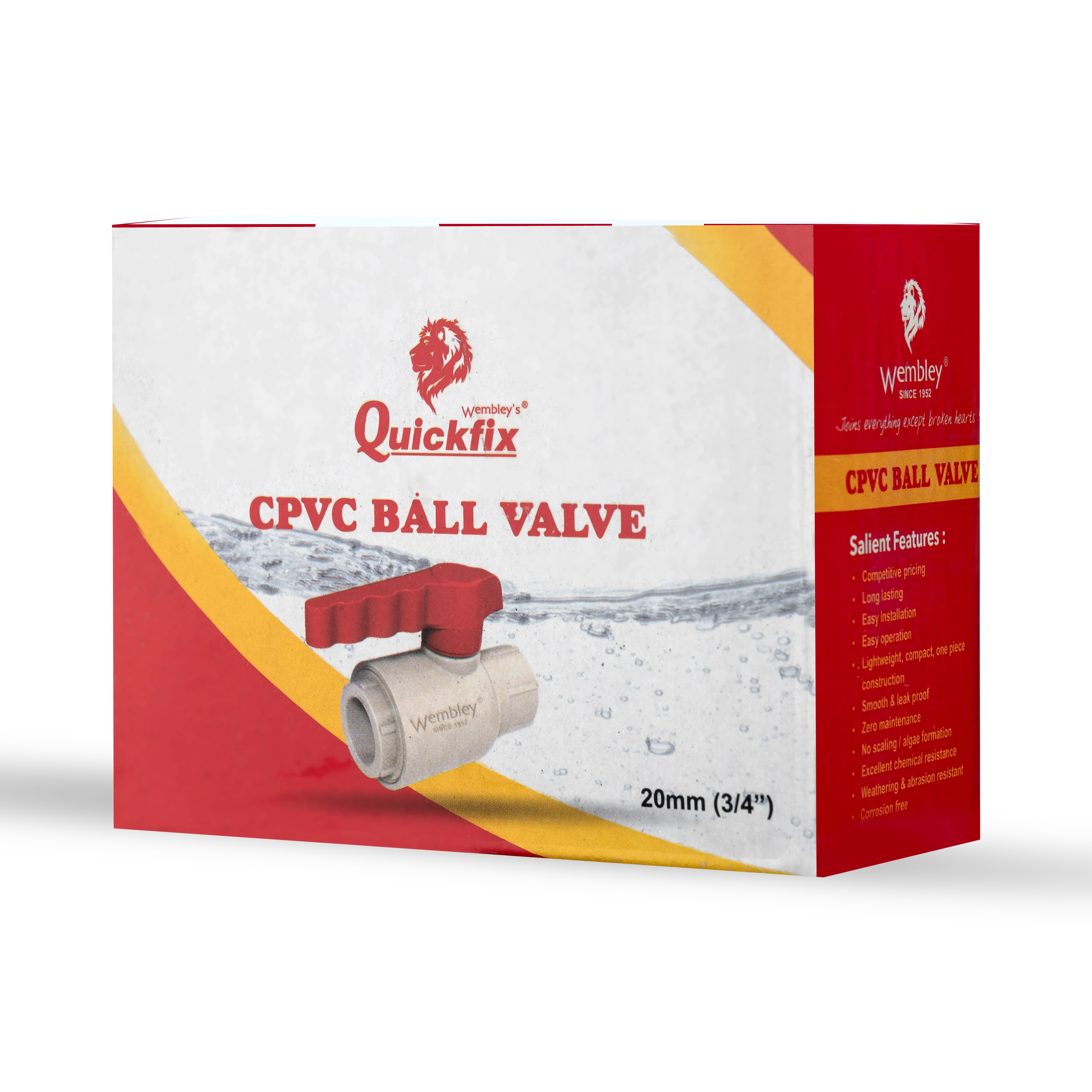 Quickfix CPVC Ball Valve – Non Threaded